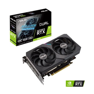 VGA ASUS Dual GeForce RTX 3060-O12G GDDR6 - V2 OC Edition(รับประกัน3ปี)