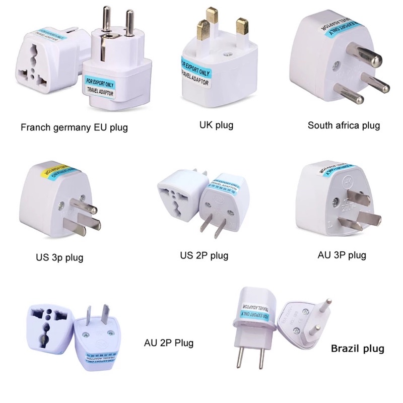 1Pcs Universal US/UK/AU/DE/EU ปลั๊กอะแดปเตอร์ USA Euro ยุโรป Travel Wall AC Power Charger Adapter Adapter 2 รอบขา