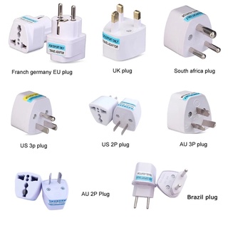 1Pcs Universal US/UK/AU/DE/EU ปลั๊กอะแดปเตอร์ USA Euro ยุโรป Travel Wall AC Power Charger Adapter Adapter 2 รอบขา