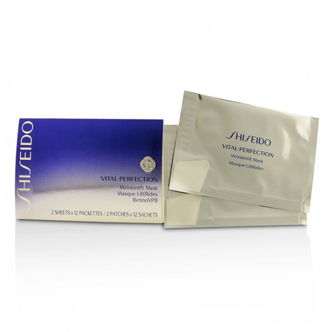 SHISEIDO แผ่นมาส์กหน้า Vital-Perfection Lifting Mask 2 ชิ้น x 12 ซอง