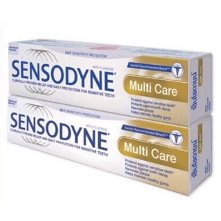 แพ็คคู่ ยาสีฟัน เซ็นโซดายน์ มัลติแคร์ ขนาด 160กรัมต่อหลอด +++Sensodyne Multicare 160g/tube 2tube/pack+++