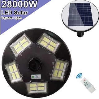 โคมไฟโซล่าเซล UFO 20 ทิศทาง LED 22000W - 28000W ไฟถนน Spotlight ไฟโซลาร์เซลล์ สปอร์ตไลท์ Solar Cell สปอตไลท์ SOLAR LIGHT