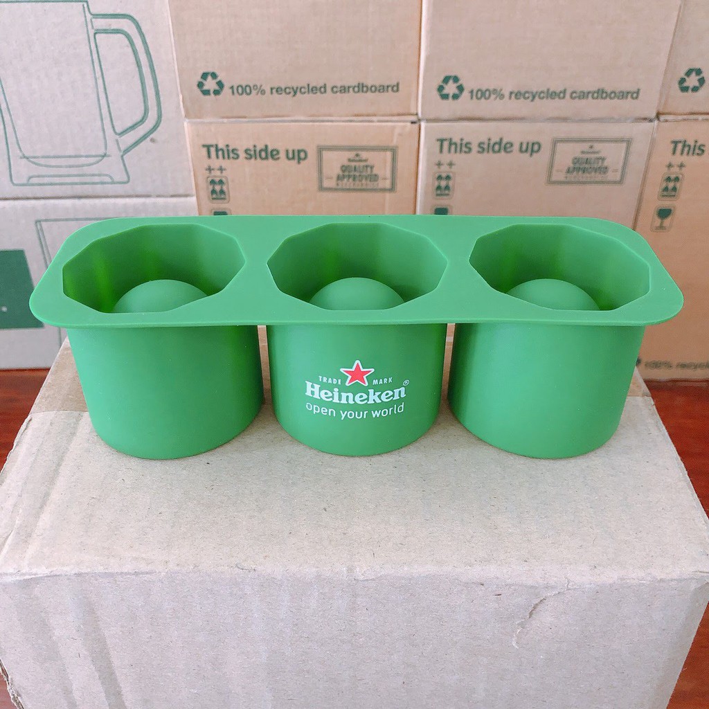 ของแท้ โมลด์ซิลิโคน ทำน้ำแข็ง เบียร์ไฮเนเก้น Ice Cube Silicone Mold Heineken Beer ทำน้ำแข็ง