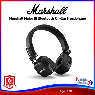 Marshall Major III Bluetooth On-Ear Headphone หูฟังบลูทูธไร้สาย แบบออนเอียร์คุณภาพสูง รับประกันศูนย์ไทย 6 เดือน