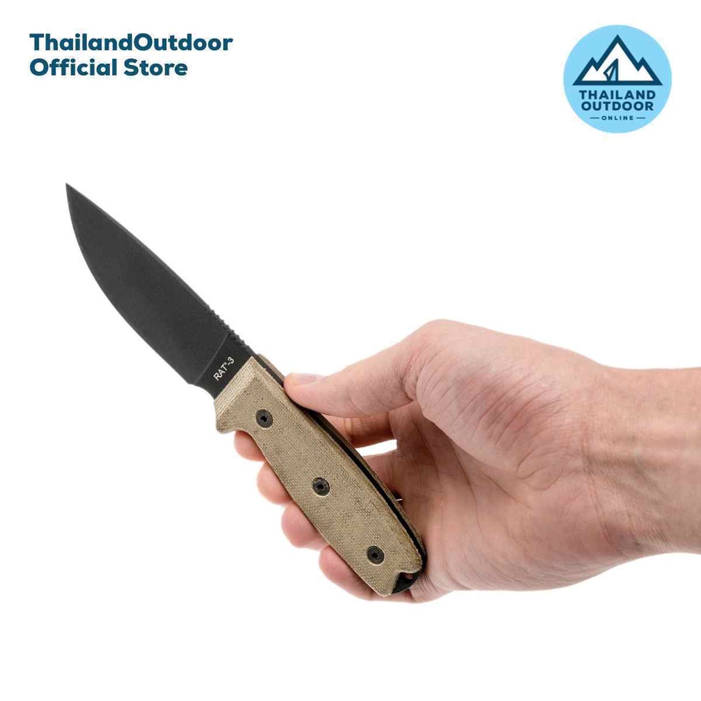 Ontario มีด รุ่น RAT-3 พร้อมซอง Nylon (8665)