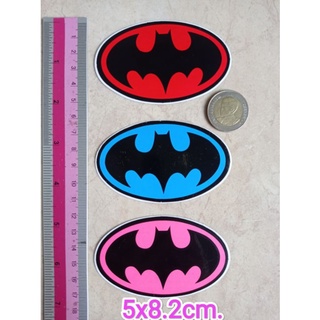 สติ๊กเกอร์แบทแมน 5x8.2cm. batman สติ๊กเกอร์ติดรถยนต์ ติดผนัง ติดของเล่น การ์ตูน ยอดมนุษย์