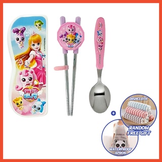 Catch teenieping Kids Chopsticks Training Chopsticks SET Stainless Steel chopsticks and spoon set