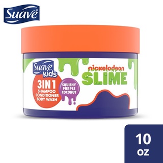 Suave Kids Shampoo, Conditioner, Body Wash 3 in 1 for squishy Purple coconut 10 oz ราคา 450 บาท