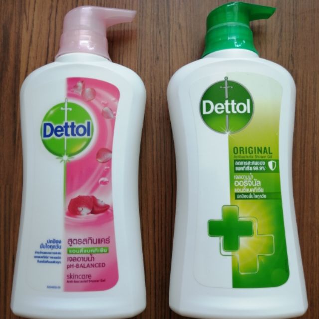 Dettol Antibacterial Shower Gel 500ml-เดทตอล เจลอาบนำ้ ขนาด 500 มล. ถุงเติมขนาด 400 มล.