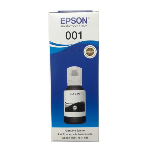 EPSON  001 BK (T03Y100) สีดำ หมึกเติมอิงค์เจ็ท จำนวน 1 ชิ้น ใช้กับ L4150/L4160/L4260/L6160/L6170/L61