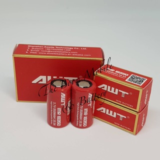 [ลด15% โค้ด PMB0103] ถ่านชาร์จ AWT IMR18350 3.7V 850mAh 2 ก้อน