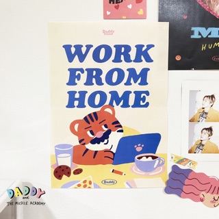 DADDY | poster A3 ลาย work from home