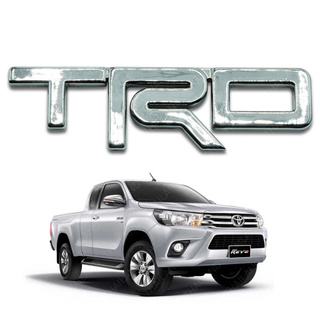 โลโก้ TRD ชุปโครเมี่ยม LOGO TRD Chrome Size : 14x3 cm. LOGO TRD พลาสติก ชุปโครเมี่ยม มีบริการเก็บเงินปลายทาง