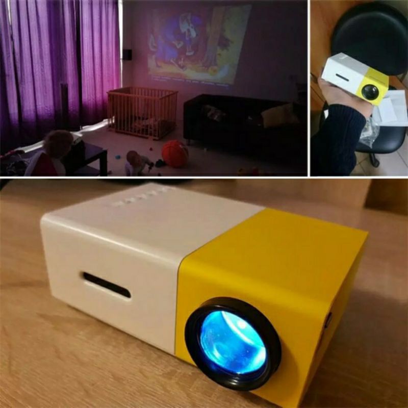โปรเจคเตอร์ Newest Mini LED Projector Home Theater Beamer gWBf Lw0f