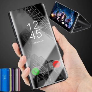 🔥Huawei Mate10pro​/P20 / P20Pro Samsung S9 / S9Plus Case🔥Clear Smart View Mirror Flip Cover