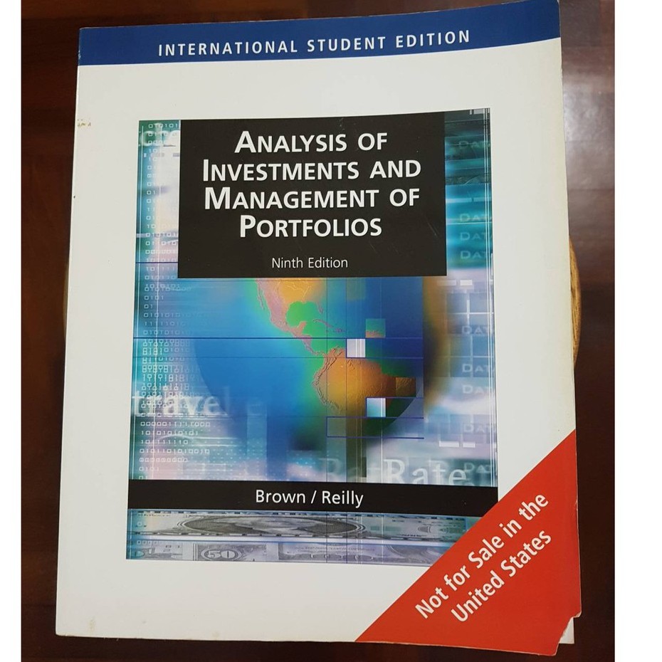 Analysis of Investments and Management Portfolios 9th Edition Textbook(มือสอง) สภาพปานกลาง ลด 45% จากราคาปก