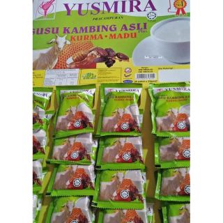 นมแพะ ตรา YUSMIRA 1 แพ็ค 20 ซอง​