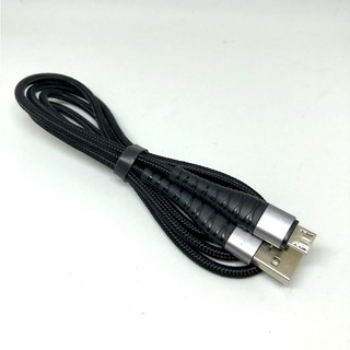 สายชาร์จ DATA Micro USB Charging DATA Cable BOROFONE 1M หัวหักงอได้ สายถักไนลอน