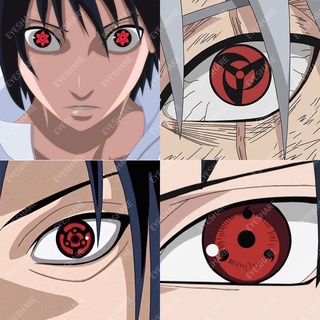 Eyeshare คอนแทคเลนส์คอสเพลย์ อนิเมะนารูโตะ Uchiha Sasuke Kakashi Sharingan 2 ชิ้น (1 คู่)