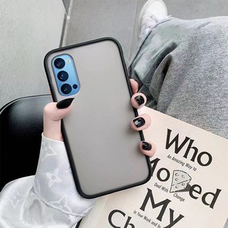 [ส่งจากไทย] ปุ่มสีผิวด้าน Case OPPO Reno 5Pro เเสี่ยวมี่ ขอบนิ่มหลังแข็ง