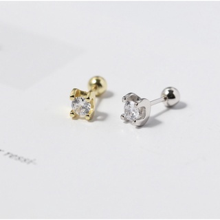 184-littlegirl gifts-Diamond Piercing silver s925 จิวเงินแท้925 ประดับเพชร(ราคาต่อชิ้น)