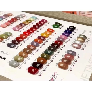 เล็บปลอม สำหรับทาสีตัวอย่าง ชาร์ตสีทาเล็บ สไตล์เกาหลี (ทรงสั้นกุด สีใส แพ็ค 240 เล็บ) *เท่ากันทุกเล็บ