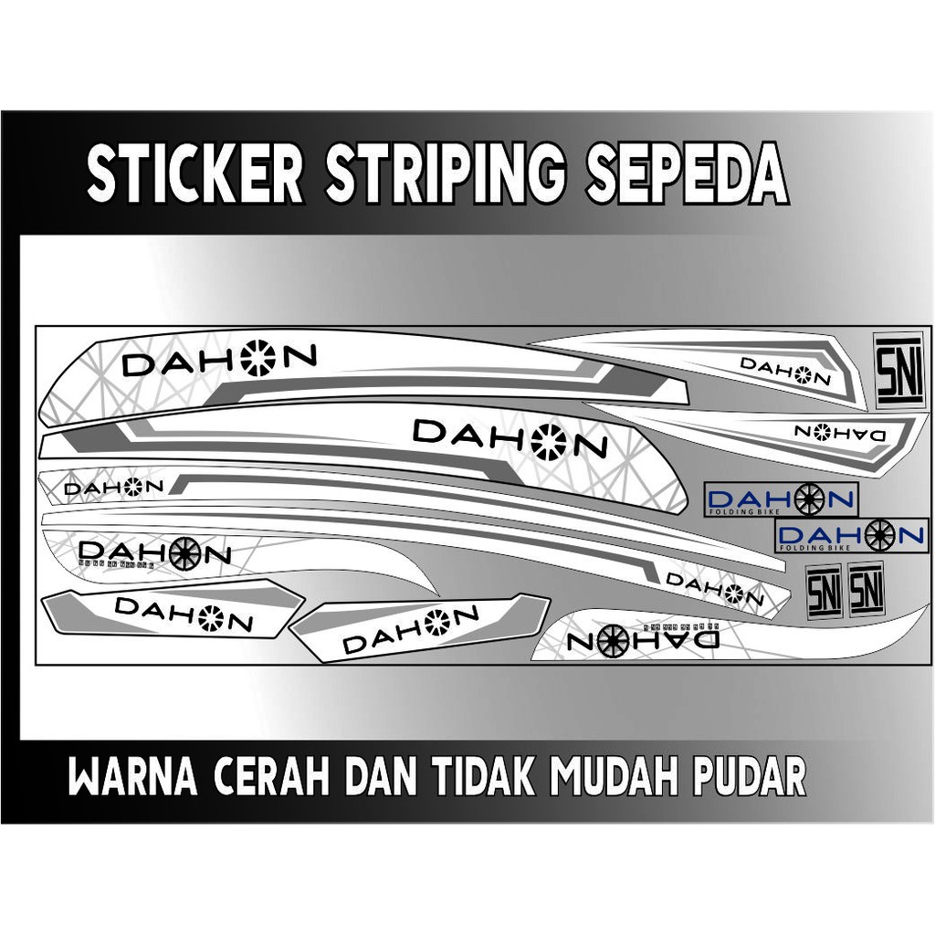 DAHON FOLDING BIKE VARIATION STRIPING สติ๊กเกอร์แถบ