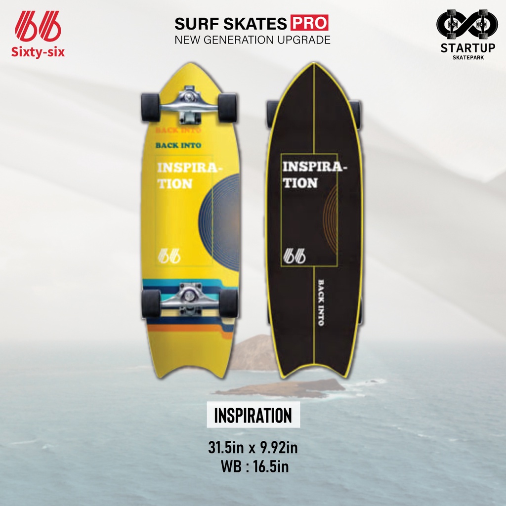 Sixty-Six Surfskate New Inspiration 31.5" New Model 2021