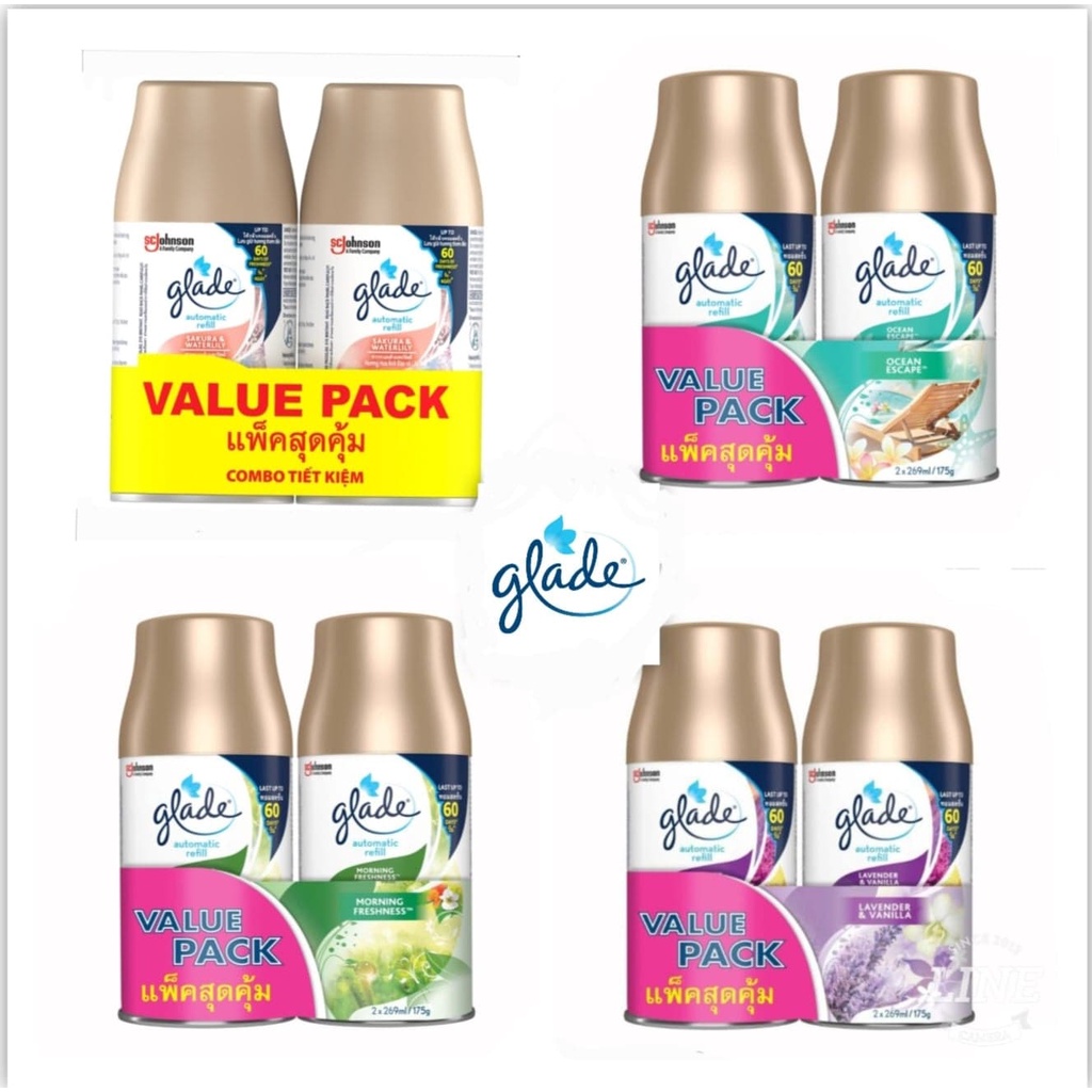 แพคคู่สุดคุ้มGlade สเปรย์ปรับอากาศ ออโตเมติกรีฟิล