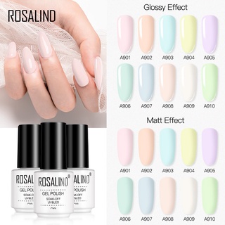 Rosalind ยาทาเล็บเจลสีพาสเทล Led / Uv