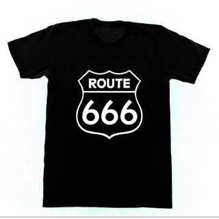 เสื้อยืดวินเทจเสื้อยืด พิมพ์ลาย Route 666 53 Zombie Satanic Satan Church High Way To Hell สีขาว สไตล์คลาสสิก สําหรับผู้ช