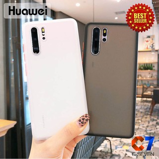 My Choice [ขายดี] เคสขอบสี เคส Huawei Nova 3i Nova 5T Y7 Pro 2019 Y9 Pro 2019 P30 P30 Pro