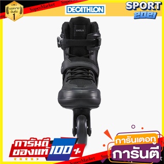 🏆Sports-Man🏆 รองเท้าอินไลน์สเก็ตสำหรับผู้ชายเพื่อการออกกำลังกายรุ่น FIT100 (สีดำ/เงิน) อุปกรณ์กีฬา 🚙💨