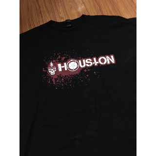 เสื้อยืดผ้าฝ้าย เสื้อ BRASH BREWING HOUSTON Size L มือ2