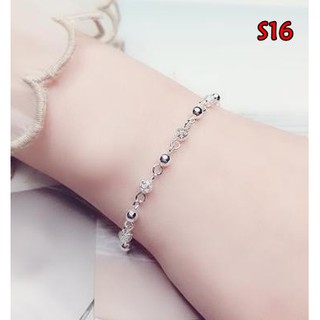 สร้อยข้อมือเงิน 925 รหัส S16 พร้อมส่ง 925