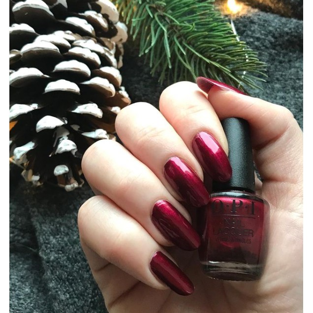 พร้อมส่ง OPI Infinite Shine - Bogota Blackberry ยาทาเล็บสีกึ่งเจล สีแดงเลือดนก มีชิมเมอร์ สวยหรู แอบเปลวิทเทอร์ แท้ %