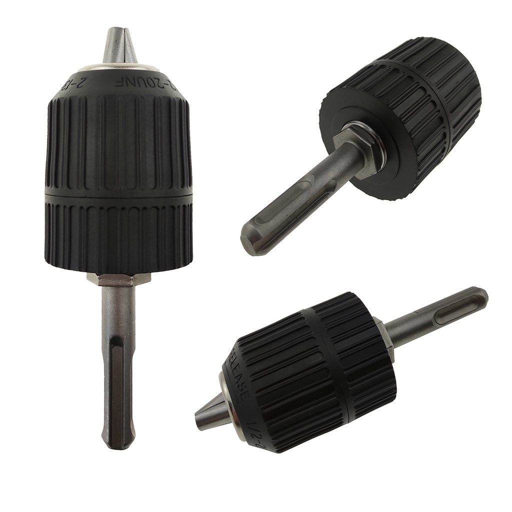 หัวสว่านมือบิด 1/2 นิ้ว (13 มม.) รูเกลียว 1/2" x 20 UNF( Keyless Chuck ) - หัวจับดอกสว่าน หัวสว่าน