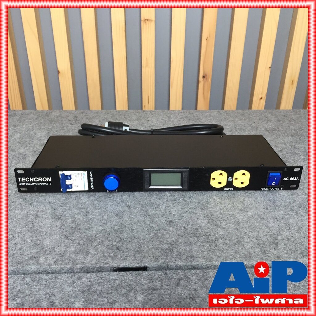 TECHCRON AC802A ปลั๊กไฟ 1U ปลั๊กเหลือง AC802 จอสีน้ำเงิน AC-802 ปลั๊กไฟใส่แร็ค AC 802 A ปลั๊กไฟภาคสนาม ปลั๊กไฟใช้กับเ… ราคา ถูกที่สุด ดีลบีเคเค แกลเลอรีภาพที่ 3