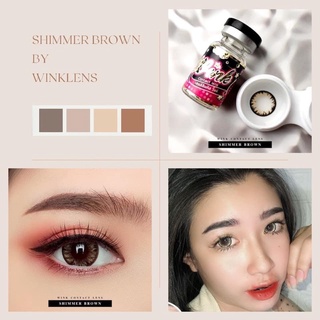 shimmer brown ( คอนแทคเลนส์ตาโต แบ๊วสุดๆ 🥰 )