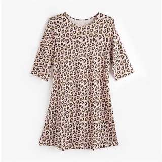 เดรสลายเสือดาว Atmosphere leopard print wrap dress size uk 10