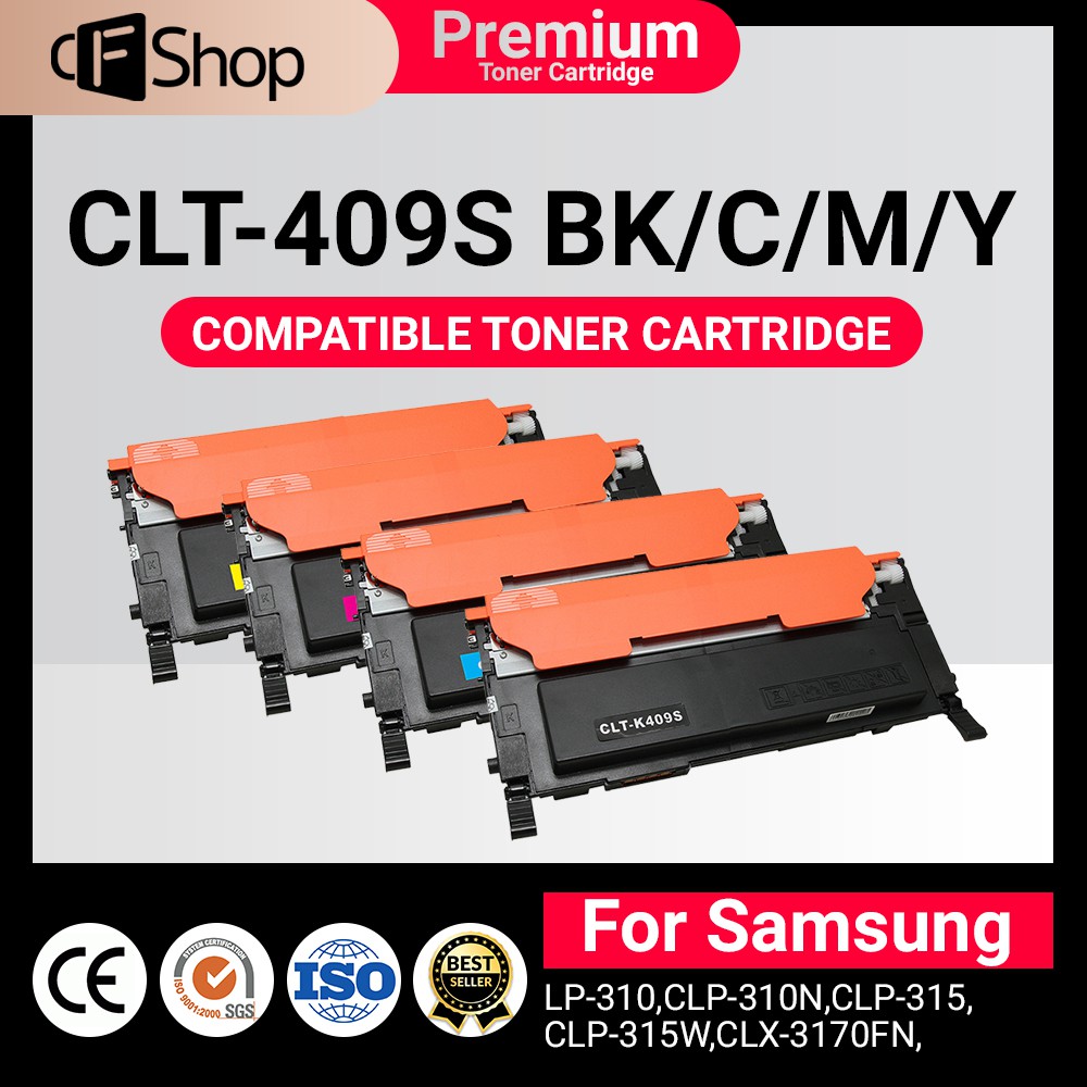 CFSUPPLY CLT-409 / CLT-409s / K409S / 409S / C409S/M409S/Y409S For LP-310,CLP-310N,CLP-315,CLP-315W
