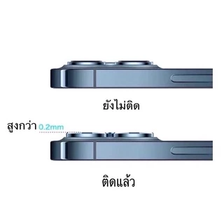 ฟิล์มกล้อง ขอบเลนส์สีดำ ใส สำหรับ iPhone ป้องกันเลนส์กล้อง กระจก 16 17 pro max 11 12 13 15 pro max 14 pro max plus Air
