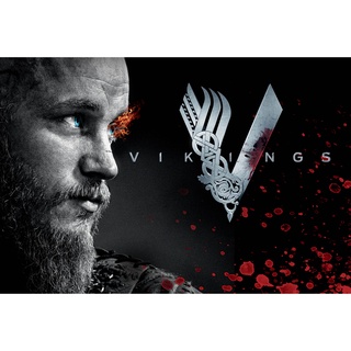 โปสเตอร์หนัง Vikings ไวกิ้ง ซีรี่ย์ ยอดนักรบเรือมังกร Movie Poster ภาพติดผนัง ตกแต่งบ้าน รูปติดห้อง ของสะสม ร้านคนไทย