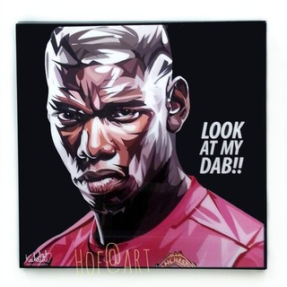 Paul Pogba #1 ปอล ป็อกบา Manchester United แมนยู ปีศาจแดง รูปภาพ​ติด​ผนัง​ pop art ฟุตบอล​ กรอบรูป​​ ของขวัญ รูปภาพ