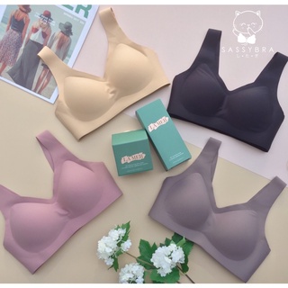 [sassybra]sports bra บราถนอมทรงเก็บทรงกระชับดีมาก ช่วยเก็บเนื้อส่วนเกินด้านข้างได้เรียบเนียนใส่สบายสปอร์ตบรา เสื้อชั้นใน