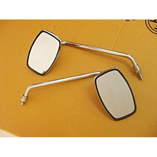 SUZUKI TS90 TC90 RV50 RV90 RV125 SIDE MIRROR (LH&amp;RH) SET PAIR // กระจกมองข้าง ซ้าย-ขวา พร้อม เกลียวปรับ งานคุณภาพ