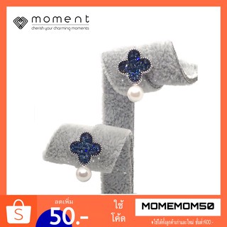 Moment ต่างหู A0009-B ก้านเงินแท้ 92.5% Nickle Free