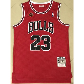 Chicago Bulls No. เสื้อกีฬาบาสเก็ตบอลลําลอง NBA 23 สีแดง คุณภาพสูง แฟชั่นเรโทร สําหรับผู้ชาย