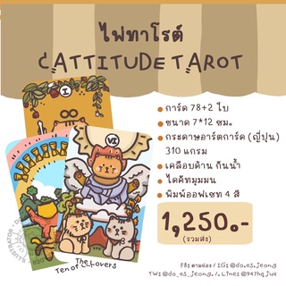 ไพ่ทาโรต์แมว cattitude  tarot