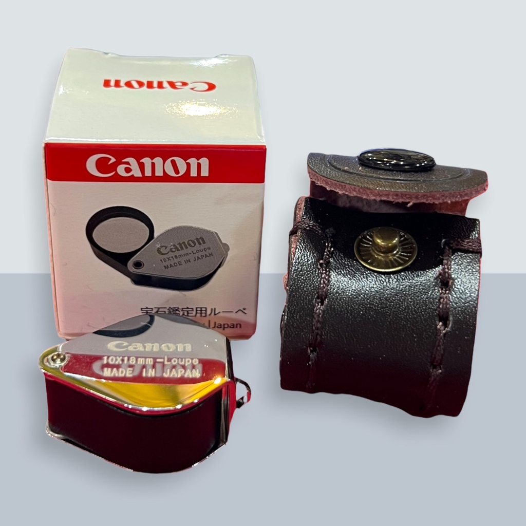 กล้องส่องพระ ยี่ห้อ Canon แว่นขยาย ขนาดพกพา พร้อมกระเป๋าหนัง Loupe-XP 10x 1ชิ้น
